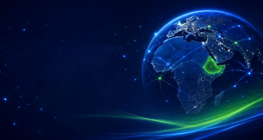 Africa trade network background